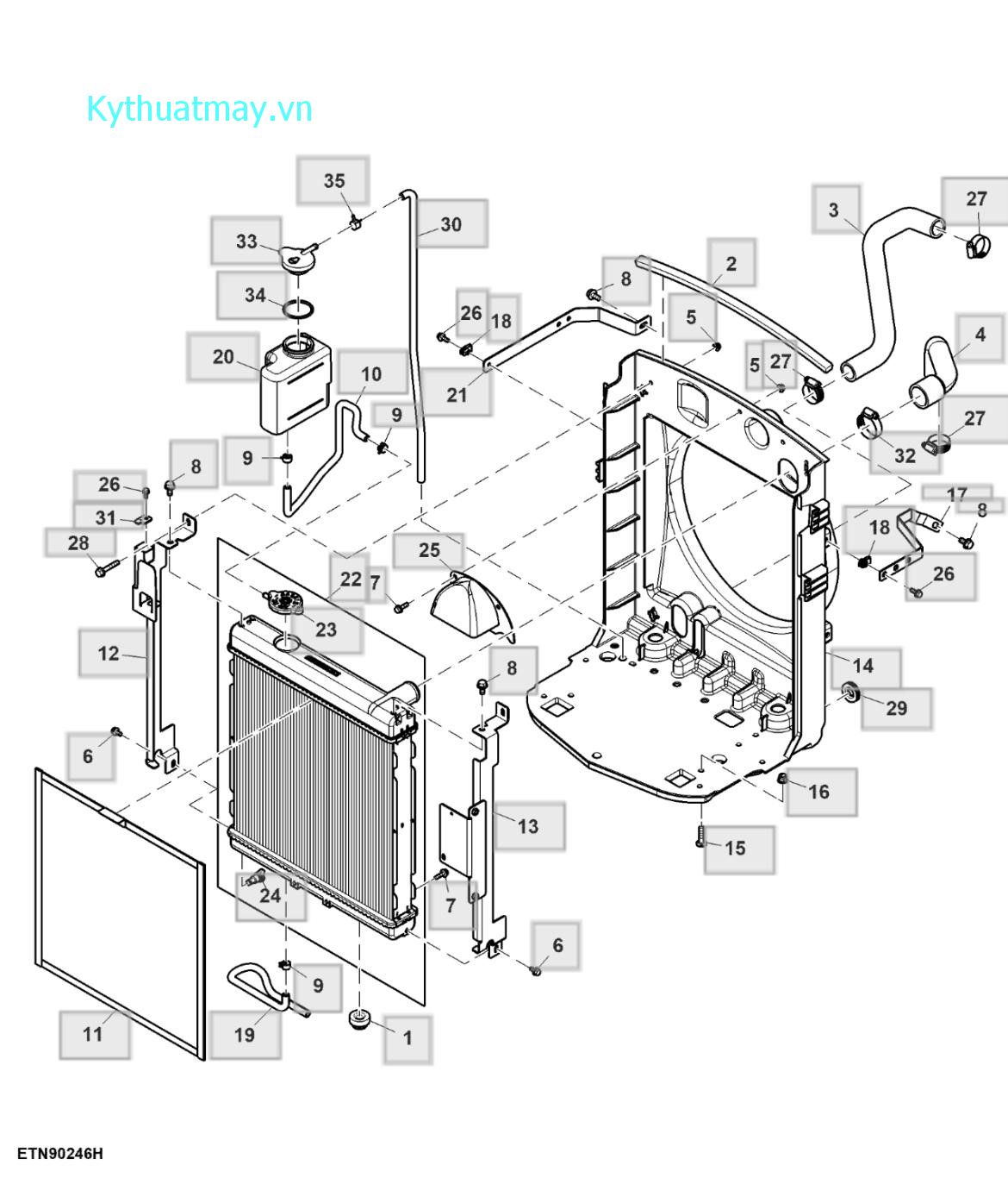 Bộ tản nhiệt - ST824095 